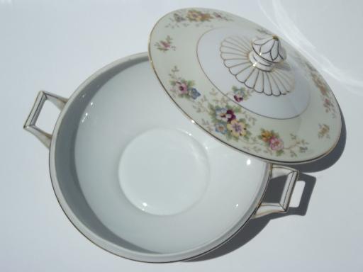 photo of vintage Heinrich Selb Bavaria china, serving pieces, dinner and salad plates #9