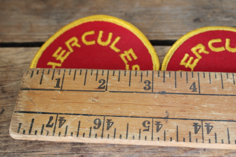 photo of vintage Hercules Red Dot gunpowder advertising emblem sew on patches, embroidered logo badges  #3