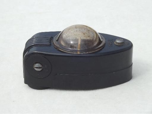 photo of vintage Hull compass, pre WWII black bakelite compass for car or truck #2