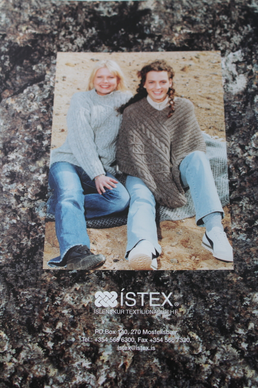 photo of vintage Icelandic wool knitting book #21 Lopi yarn sweater patterns traditional & mod  #5