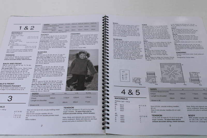 photo of vintage Icelandic wool knitting book #21 Lopi yarn sweater patterns traditional & mod  #6