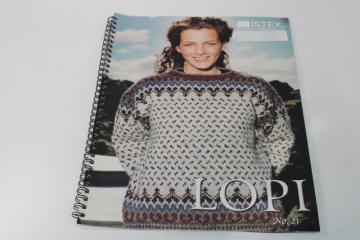 vintage Icelandic wool knitting book #21 Lopi yarn sweater patterns traditional & mod 