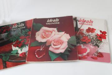 photo of vintage Ideals Valentine magazines, 80s back issues lot Valentine's day