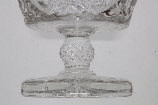 photo of vintage Imperial Cape Cod crystal clear glass sundae glasses, sherbet dessert dishes #6