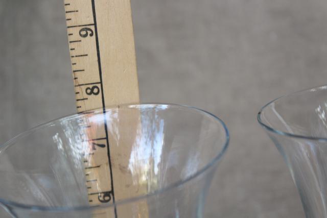 photo of vintage Imperial candlewick crystal clear glass water glasses or large wine goblets #5