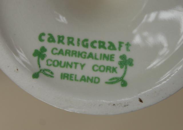 photo of vintage Irish Carrigcraft pottery County Cork, egg cups souvenir of Belfast Ireland #8