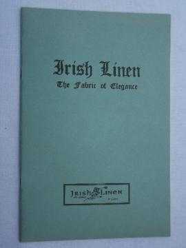 catalog photo of vintage Irish Linen merchants book 40 pgs w/ many photos, Belfast 1945