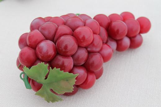 photo of vintage Italian florentine gold ceramic compote pedestal w/ faux fruit grapes #6