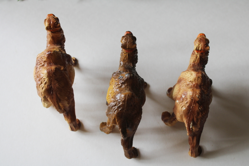 photo of vintage Italy Christmas nativity scene animals, three large camels creche figures #4