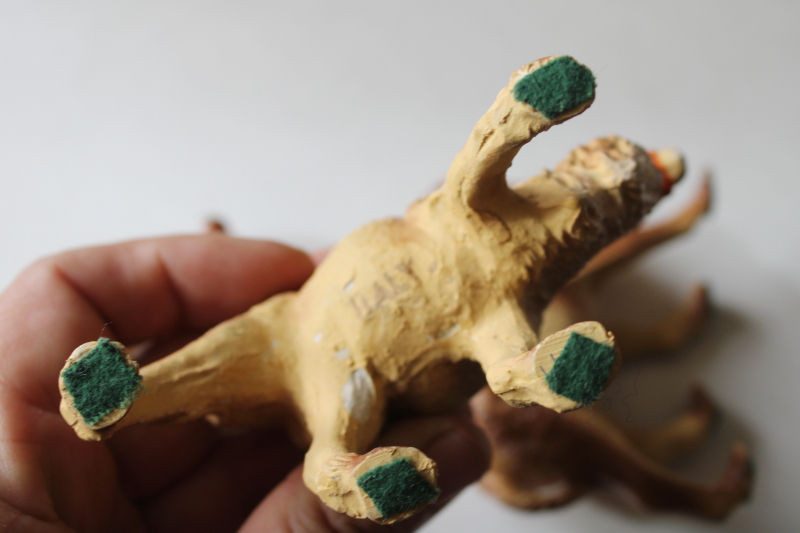 photo of vintage Italy Christmas nativity scene animals, three large camels creche figures #5