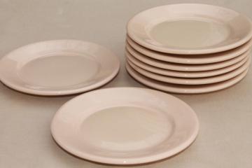 catalog photo of vintage Jackson China Jac - Tan adobe brown ironstone restaurant ware plates