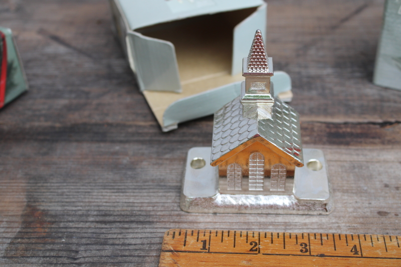 photo of vintage Japan Rogers silver plate novelties lot, Christmas candle holders, trinket box, snails, ducks  #3