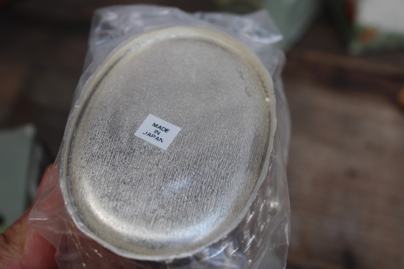 photo of vintage Japan Rogers silver plate novelties lot, Christmas candle holders, trinket box, snails, ducks  #9