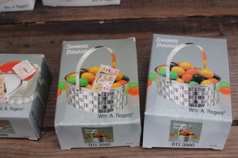 photo of vintage Japan Rogers silver plate novelties lot, Christmas candle holders, trinket box, snails, ducks  #15