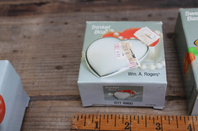 photo of vintage Japan Rogers silver plate novelties lot, Christmas candle holders, trinket box, snails, ducks  #16