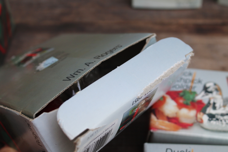 photo of vintage Japan Rogers silver plate novelties lot, Christmas candle holders, trinket box, snails, ducks  #20