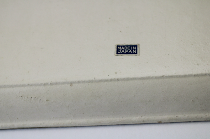 photo of vintage Japan alcohol proof paper mache tray, bar cart cocktail serving tray print pink roses & gold  #7