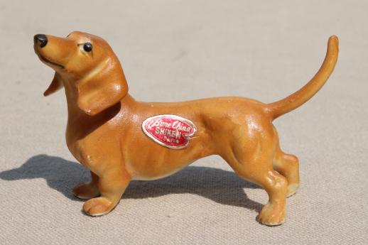 photo of vintage Japan china figurine miniatures, dachshund dogs tiny bone china animals #3