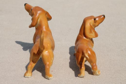 photo of vintage Japan china figurine miniatures, dachshund dogs tiny bone china animals #7