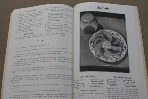 photo of vintage Jewel Tea cook book, Mary Dunbar's Favorite Recipes 30s Jewel T advertising #4