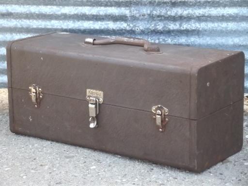 photo of vintage Kennedy tool / tackle box,  machinist's tool chest #1