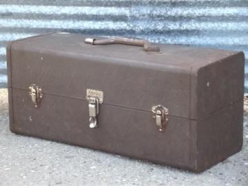 catalog photo of vintage Kennedy tool / tackle box,  machinist's tool chest