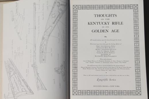 photo of vintage Kentucky Rifle books, black powder long rifles mountain man rendezvous #3