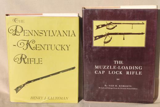 photo of vintage Kentucky Rifle books, black powder long rifles mountain man rendezvous #5