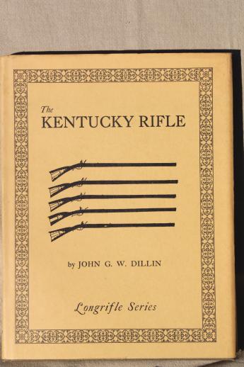photo of vintage Kentucky Rifle books, black powder long rifles mountain man rendezvous #10