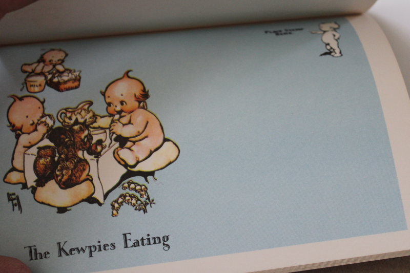 photo of vintage Kewpie cards, book of unused greeting card postcards, baby kewpies Rose O'Neill art  #5