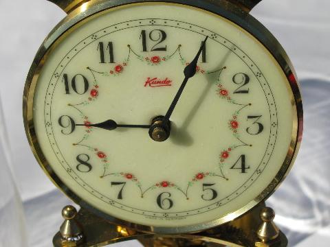 photo of vintage Kieninger & Obergfell Kundo 400 day anniversary clock Germany #3