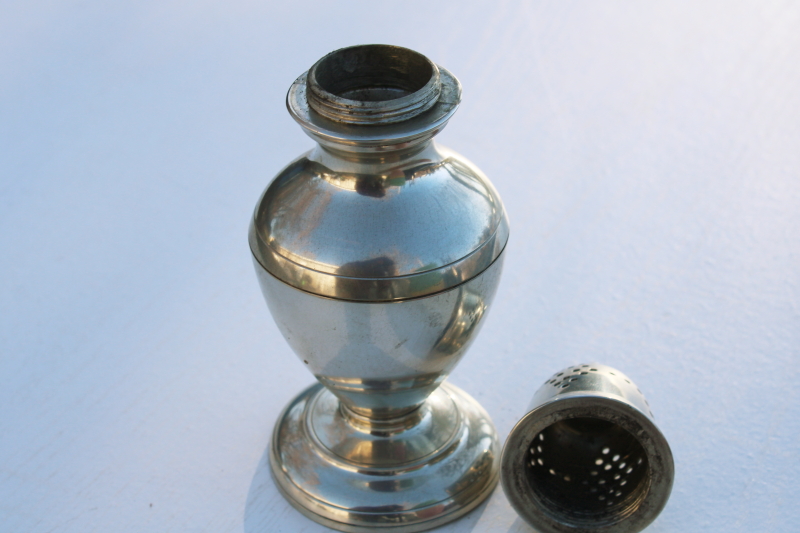 photo of vintage Kirk Stieff pewter, Colonial Williamsburg reproduction muffineer sugar shaker #3