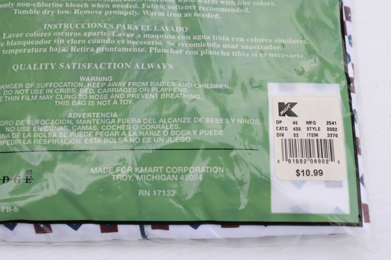 photo of vintage Kmart Knightsbridge L men's cotton blend summer pajamas shirt & shorts new in package  #4