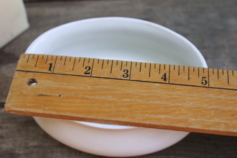 photo of vintage Knowles china soap dish, rare plain white deep bowl graceful flared oval shape  #5