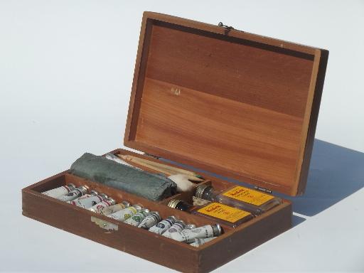 photo of vintage Kodak photograph coloring paint box, hand coloring photo pigments #5