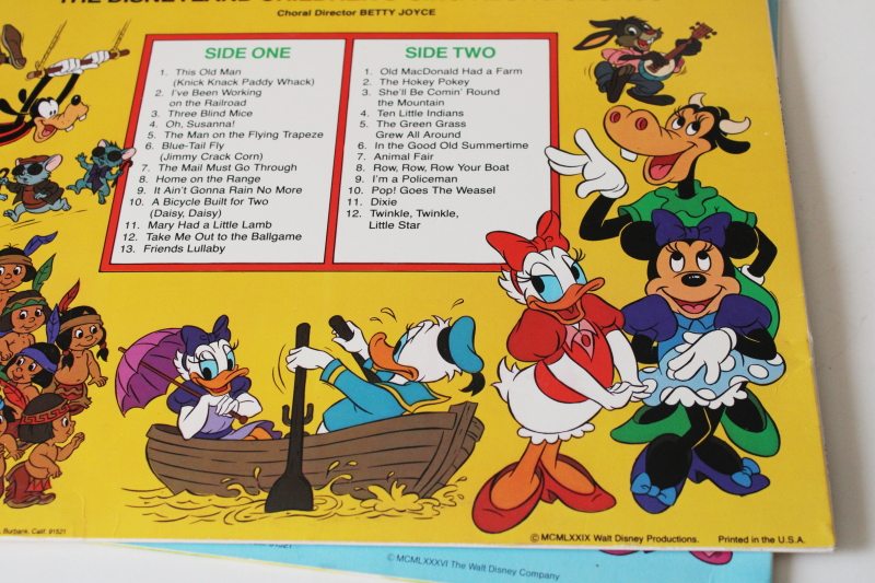 photo of vintage LPs vinyl record albums set Disney Children's Favorites songs music 70s or early 80s  #2