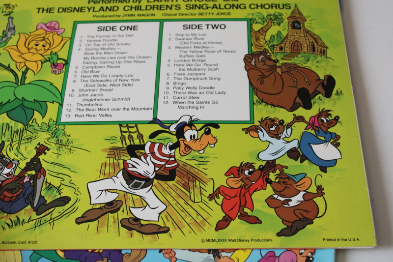 photo of vintage LPs vinyl record albums set Disney Children's Favorites songs music 70s or early 80s  #3