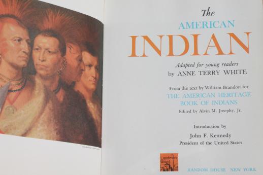 photo of vintage Landmark Giant book, The American Indian, American Heritage history #3