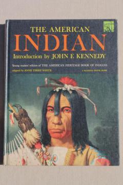 catalog photo of vintage Landmark Giant book, The American Indian, American Heritage history