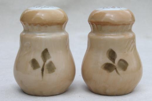 photo of vintage Lefton china salt & pepper shakers w/ hand-painted roses, Lefton's Japan #2