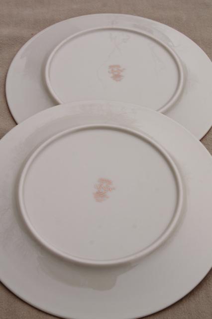 photo of vintage Lenox Eternal gold band ivory china salad plates, mint condition #6