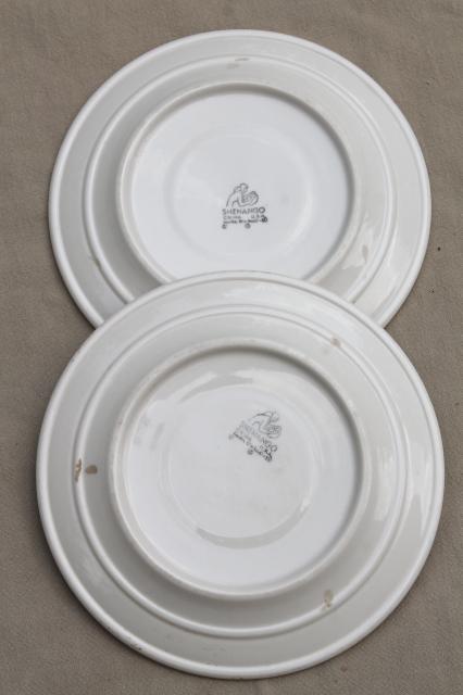 photo of vintage Madison Club restaurant china plates w/ Wisconsin badger arms #4