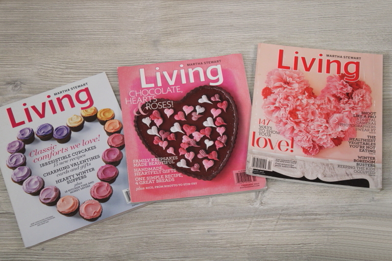 photo of vintage Martha Stewart Living magazines, lot Valentines & Easter spring issues #3