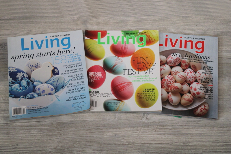 photo of vintage Martha Stewart Living magazines, lot Valentines & Easter spring issues #7
