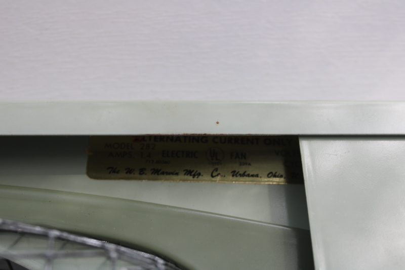 photo of vintage Marvin 282 window fan, sturdy metal frame w/ dual fans, working 3 position switch  #3