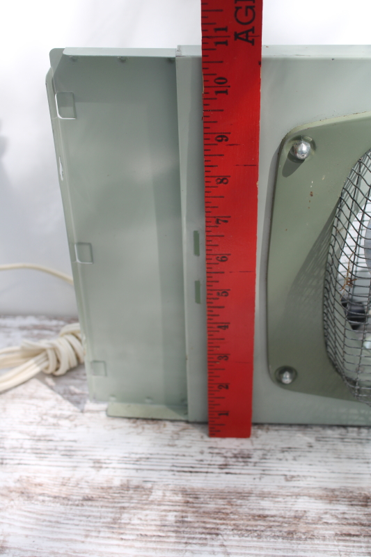 photo of vintage Marvin 282 window fan, sturdy metal frame w/ dual fans, working 3 position switch  #11