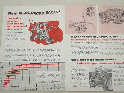 photo of vintage McCormick Farmall IH 460 tractor advertising leaflet w/ specs #2