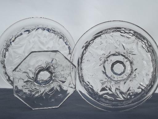 photo of vintage McKee rock crystal depression glass ice cream dishes set of 6 #4