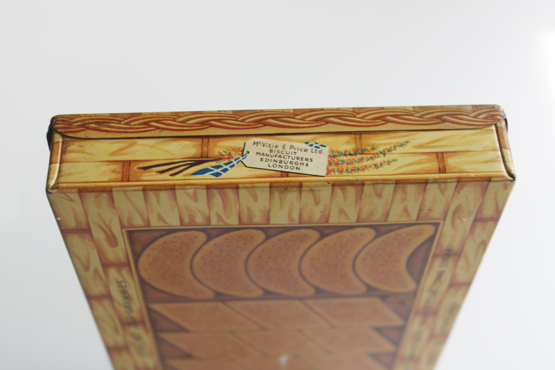 photo of vintage McVities biscuit tin, McVitie & Price Braemar Scottish shortbread box  #6