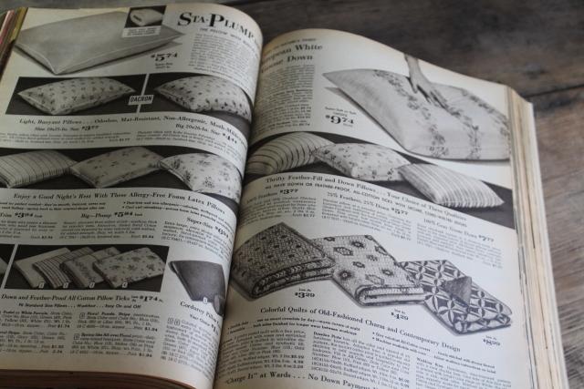 photo of vintage Montgomery Ward catalog, Fall Winter 1963 big book, collectors reference 60s retro #7